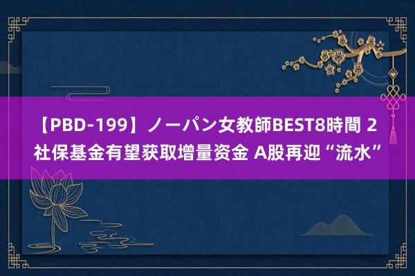 【PBD-199】ノーパン女教師BEST8時間 2 社保基金有望获取增量资金 A股再迎“流水”